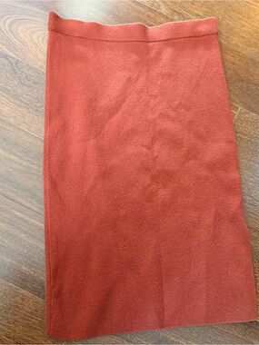 Nine West Burnt Orange Knit Pencil Skirt